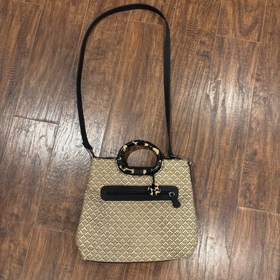 VINTAGE MARLO WOVEN CROSSBODY BAG, ON-TREND BRACELET HANDLE, 10  x 12 