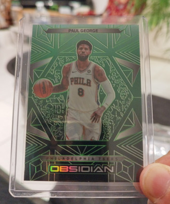   Low Num Alert   2024-25 Panini Obsidian Paul George #118 SSP /25 !!! Sixers 