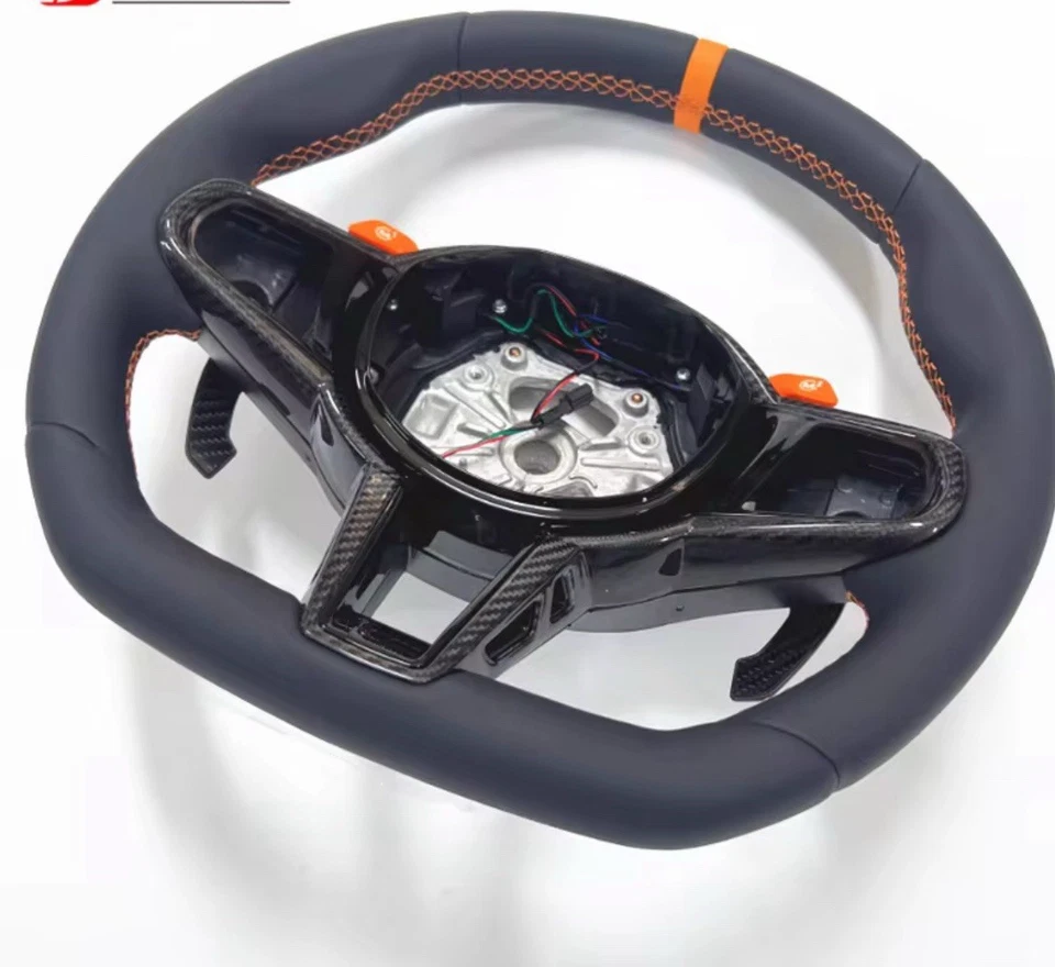 Rueda carbono naranja para BMW M2 M3 M4 G80-87 2019-25 cuero actualización edición 2025 Foto 2 de 4