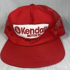 Vintage Kendall Motor Oil Patch Trucker Snapback Hat USA Made