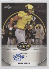 2015 Leaf US Army All-American Bowl Silver 46/50 Alize Jones #BA-AJ1 Auto 0l2