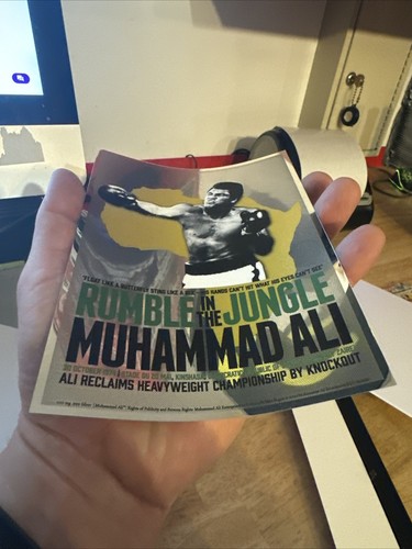 Muhammad Ali Pure Silver Foil Poster .999 ULTRA LOW MINTAGE 1/200 Rumble Jungle - Picture 20 of 24