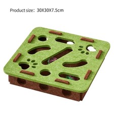 Cat Puzzle Maze Toy Felt Box with Bell Ball Interactive Funny Kitten Play Set