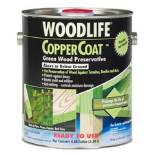 Woodlife Coppercoat Green Water-Based Wood Preservative 0.88 gal (Pack of 4)