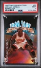 1997 TOPPS GENERATIONS REFRACTOR #G2 MICHAEL JORDAN PSA 9