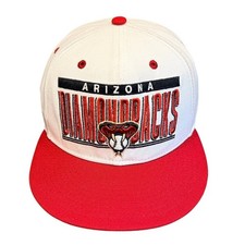 Arizona Diamondbacks New Era 9FIFTY Snapback Hat Men's White Red MLB Adjustable