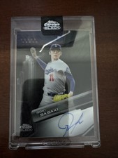 2026 Topps Chrome Black - Autographs Roki Sasaki #CBA-RS (AU, RC)