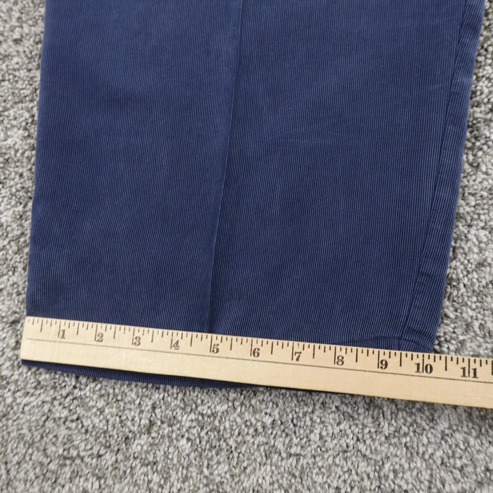 De Colección Adidas Pantalones Mujer 12 Azul Pana Pin Ballena tiro alto holgado pierna ancha Y2K Foto 3 de 4