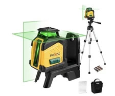 PREXISO 100Ft 360° Laser Level with Tripod Self Leveling Cross Line Laser GST