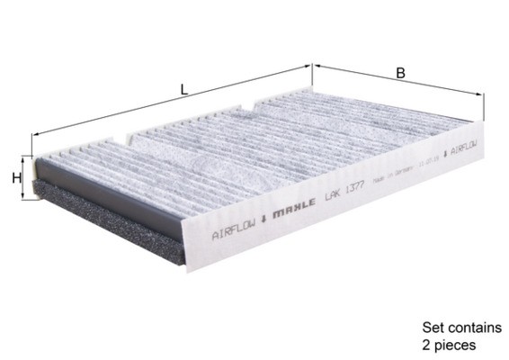 MAHLE LAK 1377/S Filter, cabin air for MERCEDES-BENZ