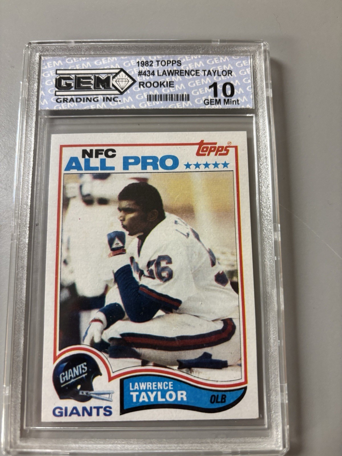 1982 Topps - Lawrence Taylor #434 (RC)