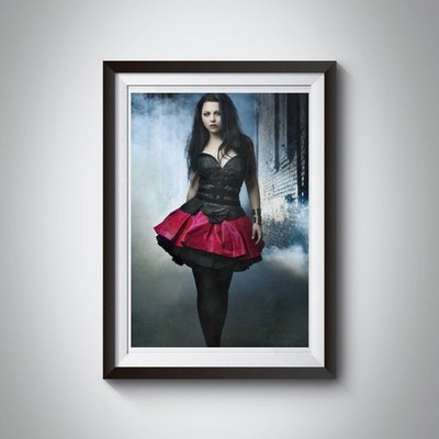Amy Lee Evanescence Rockmusik A4 Promi Poster Wandbild Deko Druck