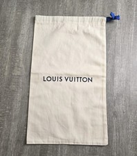 Authentic Louis Vuitton Dust Bag 9"x 15.5" Drawstring Cotton Storage Bag 3/24