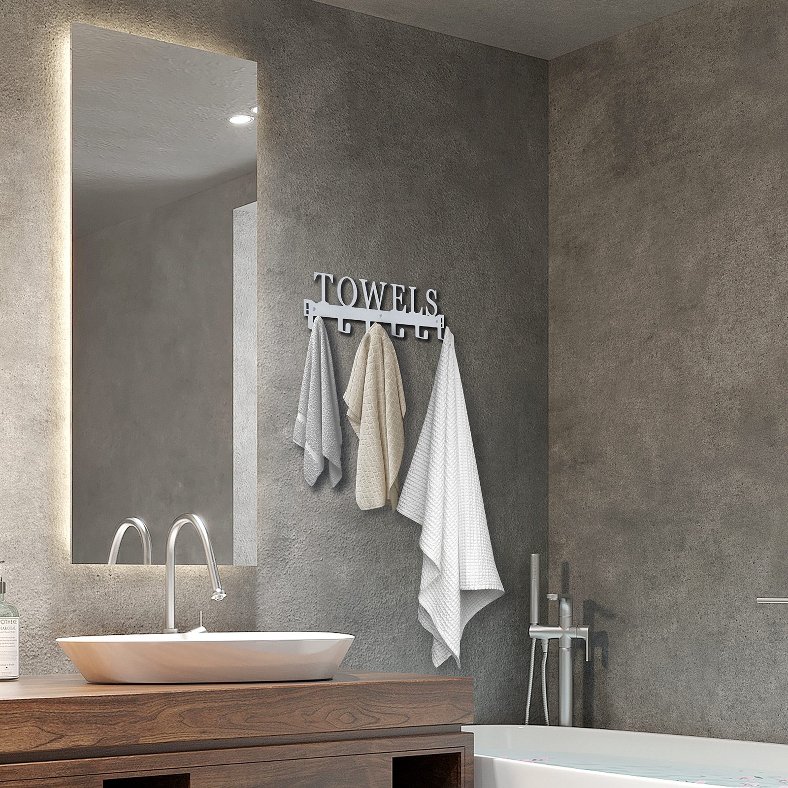 Over The Door Hooks, Towel Rack for Bathroom, Door Mount Towel Hooks Bath Tow...