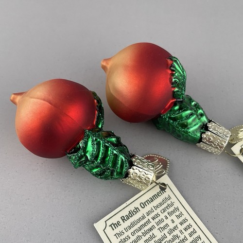 Old World Christmas Glass Vegetable Ornaments 2001 Lot of 7 - Picture 19 of 22