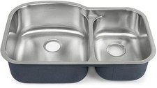 Swiss Madison SM-KU704 32" Undermount Double Basin Stainless - Stainless Steel