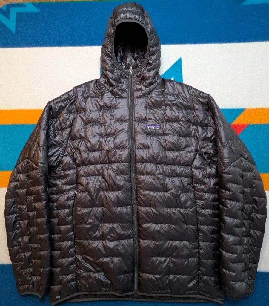 patagonia micro puff puffer quilted full zip hooded jacket