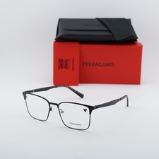 Salvatore Ferragamo SF2226 002 Matte Black 53mm Eyeglasses New Authentic