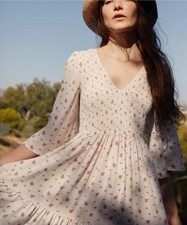 Christy Dawn The Basil Floral Maxi Dress Rosebud Ditsy XL NWT