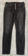 True Religion Women  s Jennie Curvy High Rise Skinny Jeans Sz 28 Stretch Black