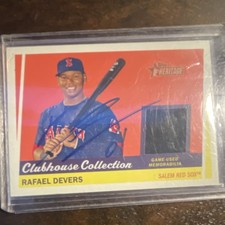 Topps 2016 Heritage Clubhouse Collection Rafael Devers Relic Hard Signed Autogr…
