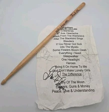 The Wallflowers Autographed Set List 2004 St. Louis Fair