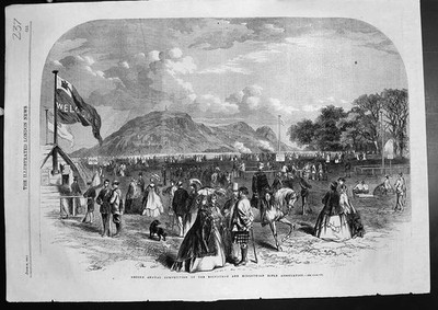 Alter Druck Zweiter Jahreswettbewerb Edinburgh Midlothian Rifle Assoc 1862 19.