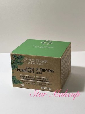 L'Occitane Purifying Mask with Freshly-cut Provencal Thyme 75ML NIB SEALED