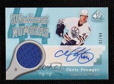 2005-06 SP Game Used Edition Significant Numbers 2/44 Chris Pronger Auto HOF 0c3