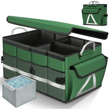 Car Trunk Organizer, Car Storage Organizer with Waterproof Bag Collapsible Mu...