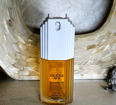 RARE 2 oz Vintage Gucci No. 3 EDT Perfume Original Formula