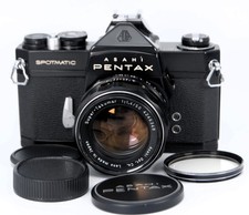 【Near MINT】 PENTAX SP 35mm Black SLR w/ Super-Takumar 50mm f/1.4 Lens from Japan