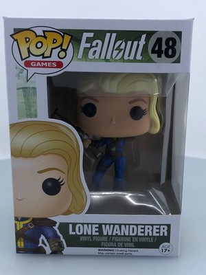 Funko POP! Games Fallout Lone Wanderer Female #48 Vinyl Figure DAMAGED BOX
