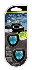 Midnight Black Ice Storm Mini Car Vent Air Freshener Dual Scent Deodorizer