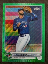 2022 Topps Chrome Lourdes Gurriel Jr. Green Wave Refractor #206 serial /99