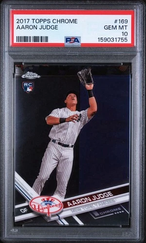2017 Topps Chrome - Aaron Judge - Rookie #169 RC PSA 10 Yankees 💎