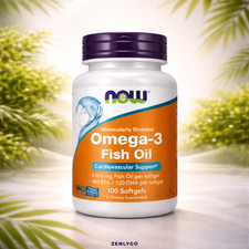 NOW Foods Supplements, Omega-3 Fish Oil 1000mg, High Potency, Structural Support