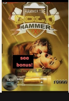 3 Pills Gold Hammer + $10 BONUS Perform Man! Male supplement natural enhancement