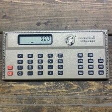 Vintage AMERICAN EXPRESS GOLD Credit Card Calculator 6x2 3/4 Working Condition