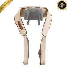 Cordless Neck Massager Heat 6D Shiatsu Neck Shoulder Massager Deep Tissue Back