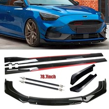 Front Bumper Lip Splitter Side Skirt Rear Lip...