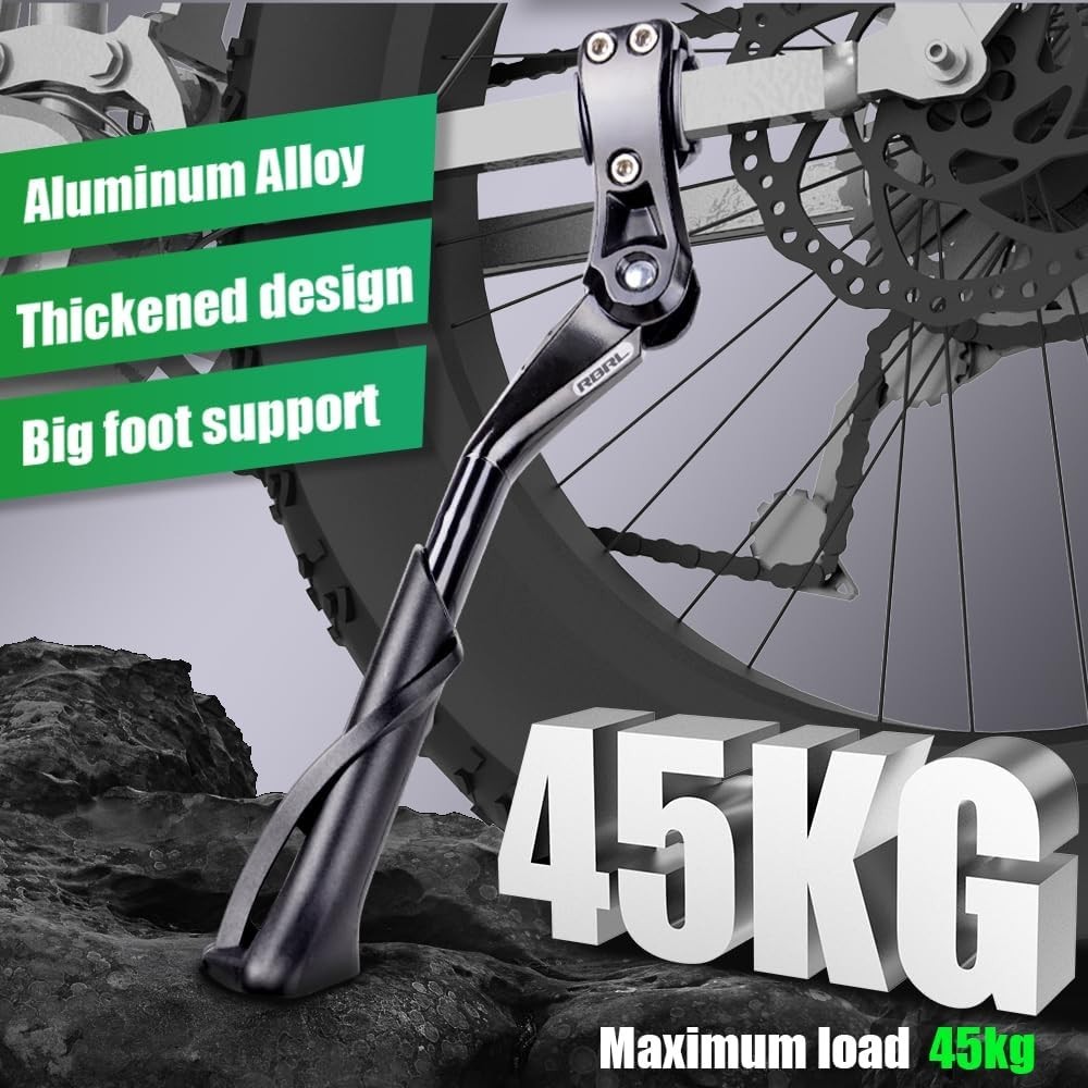 Heavy Duty Bike Kickstand, Suitable for 24-29 Inch Mountain Bike, E-Bike Adjusta