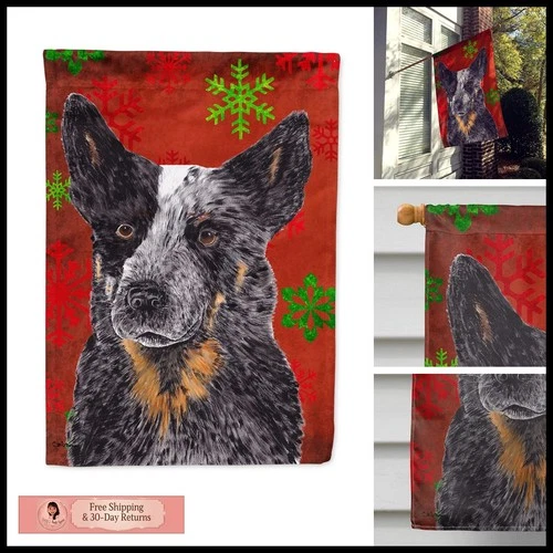 Caroline's Treasures SC9436CHF Australian Cattle Dog Christmas House Flag Large - product listing photo