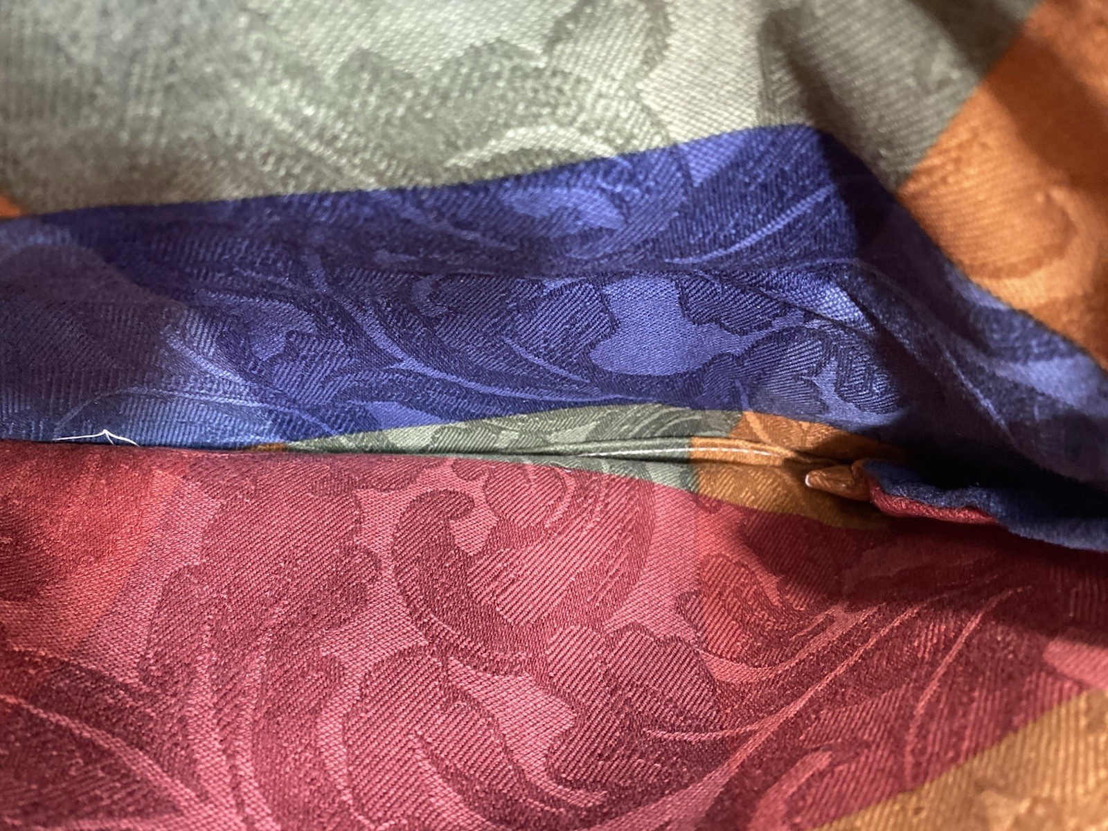 Ethenic Multicolored Patchwork Cloth Fold Over Cl… - image 11