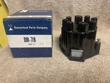 NOS GUARANTEED PARTS GP DR-78 DISTRUBTOR CAP BLACK