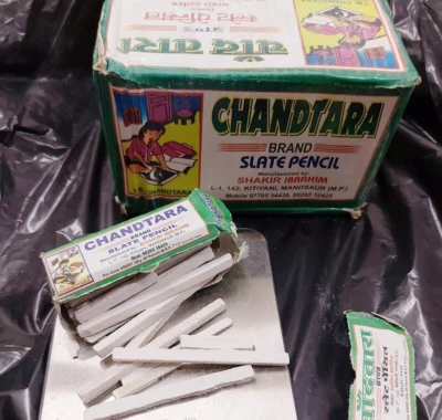 CROWN 1 Kilo+ Chandtara Green Brand Saleti Slate chalk Pencil Organic Indian Natural