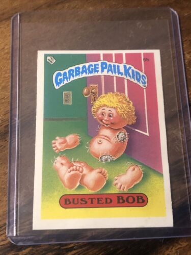 1985 Topps Garbage pail kids UK Mini Busted Bob 6b GPK - Picture 1 of 2