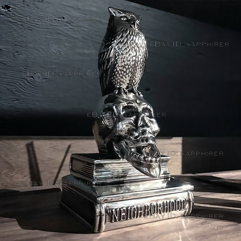 置物 NEIGHBORHOOD OWL-B/CE-INCENSE CHAMBER Garden Décor NEIGHBORHOOD OWL Skull Chamber 18SS Ceramics