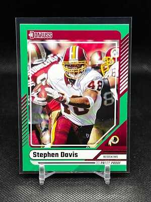 2024 Donruss Football Green Press Proof Stephen Davis #64