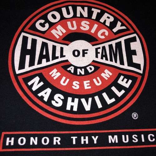 Country Music Hall of Fame & Museum Black T-Shirt Large "Honor Thy Music" Cotton - Picture 1 of 5